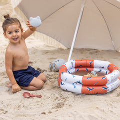 Swim Essentials | Piscine Bébé | 60cm | Rouge Blanc Baleine