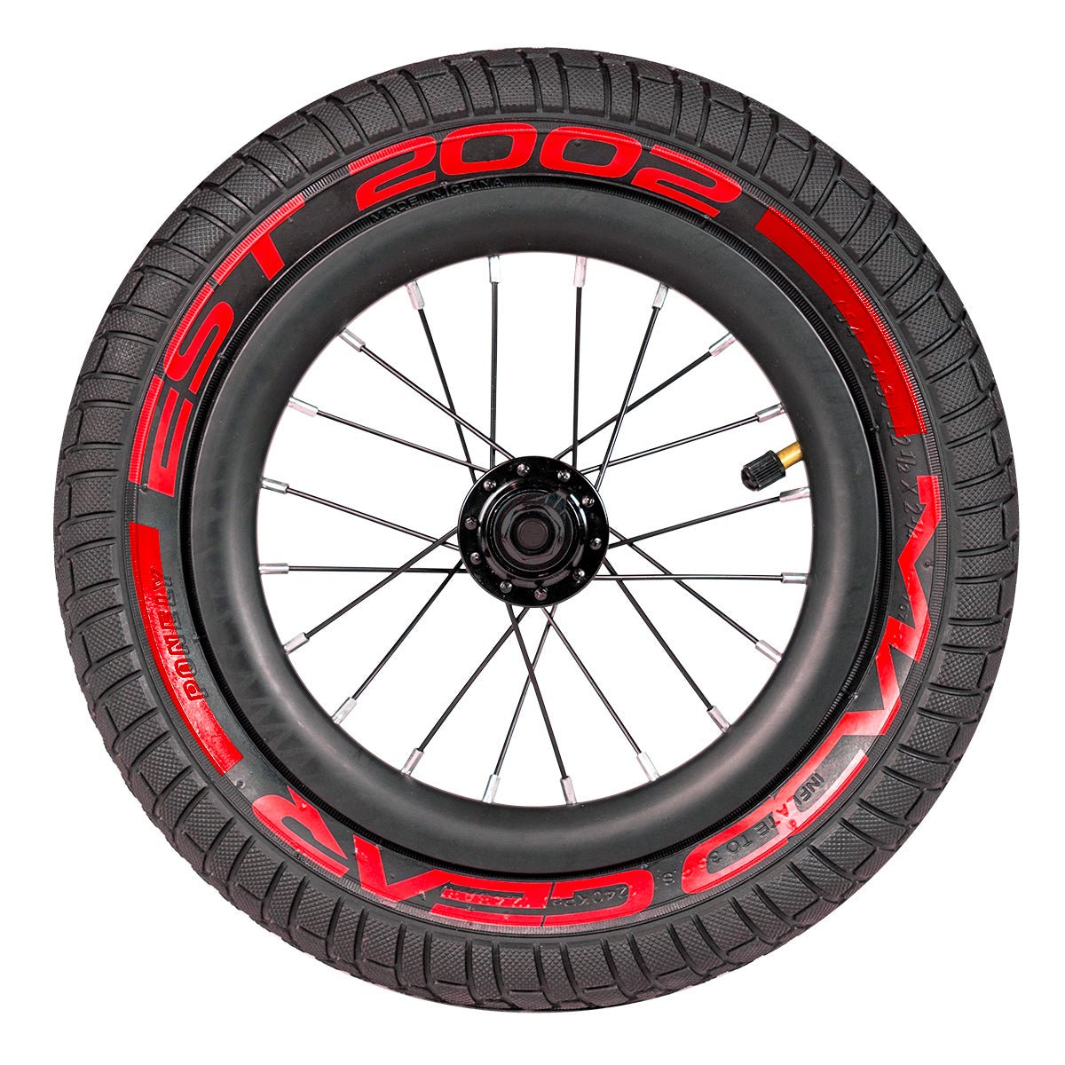 Madd Gear | Luftreife Metro Glide | 12 Zoll  | Schwarz rot