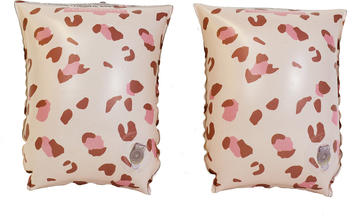 Swim Essentials | Brassards de natation | 0-2 ans | Old Pink Leopard