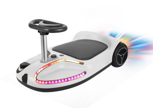 rokket.ch | Chic Flow Glide | Kart électrique pour enfants | Blanc
