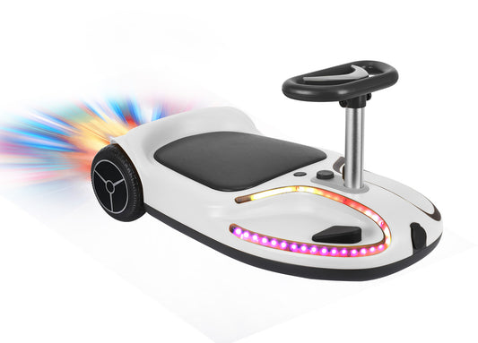 rokket.ch | Chic Flow Glide | Kart électrique pour enfants | Blanc